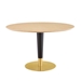 Zinque 47" Dining Table - Gold Natural - MOD11480