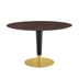 Zinque 47" Dining Table - Gold Cherry Walnut