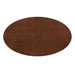 Zinque 48" Oval Dining Table - Gold Walnut - MOD11486