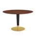 Zinque 47" Dining Table - Gold Walnut - MOD11488