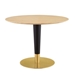 Zinque 40" Dining Table - Gold Natural - MOD11498
