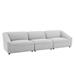 Comprise 3-Piece Sofa - Light Gray - MOD11524