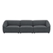 Comprise 3-Piece Sofa - Charcoal - MOD11525