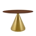 Tupelo 48" Oval Dining Table - Gold Walnut - MOD11573