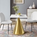 Tupelo 28" Square Dining Table - Gold White - MOD11588