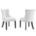 Regent Dining Side Chair Fabric Set of 2 - White