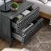 Render Two-Drawer Nightstand - Charcoal - MOD11649