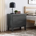 Render Two-Drawer Nightstand - Charcoal - MOD11649