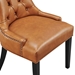 Regent Tufted Vegan Leather Dining Chair - Tan - MOD11693