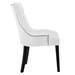 Regent Tufted Fabric Dining Chair - White - MOD11697