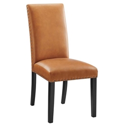 Parcel Dining Faux Leather Side Chair - Tan 