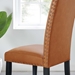 Parcel Dining Faux Leather Side Chair - Tan - MOD11708