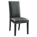 Parcel Dining Faux Leather Side Chair - Gray - MOD11709