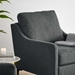 Corland Upholstered Fabric Armchair - Charcoal - MOD11754