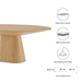 Provision 47" Round Dining Table - Oak - MOD11783