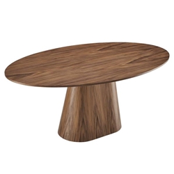 Provision 75" Oval Dining Table - Walnut 