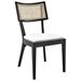 Caledonia Fabric Upholstered Wood Dining Chair Set of 2 - Black White - MOD11802