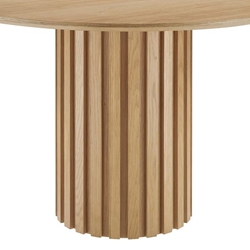 Senja 47" Round Dining Table - Oak 