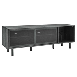 Kurtis 67" TV and Vinyl Record Stand - Charcoal 