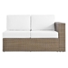 Convene Outdoor Patio 4-Piece Furniture Set - Cappuccino White- Style A - MOD12004