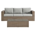 Convene Outdoor Patio 2-Piece Furniture Set - Cappuccino Gray - MOD12005