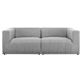 Bartlett Upholstered Fabric 2-Piece Loveseat - Light Gray - MOD12068