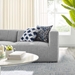 Bartlett Upholstered Fabric 2-Piece Loveseat - Light Gray - MOD12068