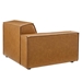 Restore Left-Arm Vegan Leather Sectional Sofa Chair - Tan - MOD12084