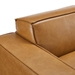 Restore Left-Arm Vegan Leather Sectional Sofa Chair - Tan - MOD12084