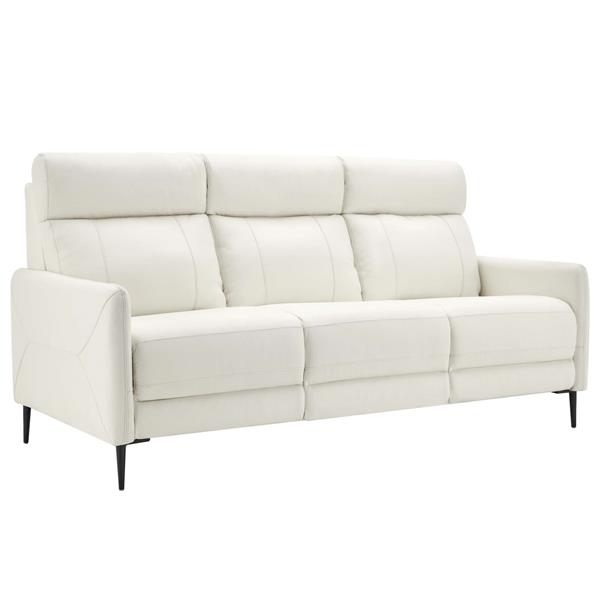 Huxley Leather Sofa - White 