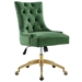 Regent Tufted Performance Velvet Office Chair - Gold Emerald - MOD12120