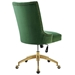 Empower Channel Tufted Performance Velvet Office Chair - Gold Emerald - MOD12134