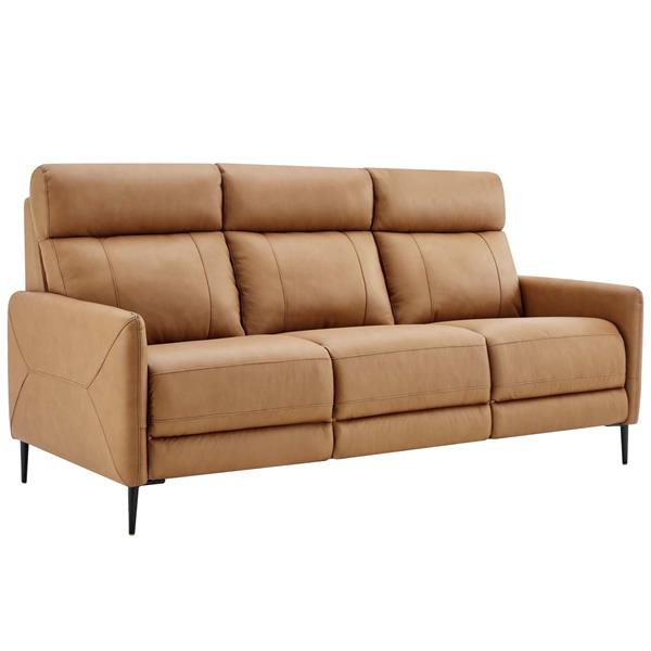 Huxley Leather Sofa - Tan 