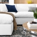 Commix Down Filled Overstuffed 6-Piece Sectional Sofa - Pure White - Style B - MOD12179