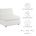 Commix Down Filled Overstuffed Armless Chair - Pure White - MOD12185