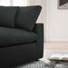Commix Down Filled Overstuffed 3 Piece Sectional Sofa Set - Black - MOD12190