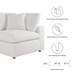 Commix Down Filled Overstuffed 3 Piece Sectional Sofa Set - Pure White - MOD12191