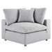 Commix Down Filled Overstuffed 3 Piece Sectional Sofa Set - Light Gray - MOD12192