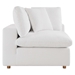 Commix Down Filled Overstuffed 2 Piece Sectional Sofa Set - Pure White - MOD12193
