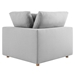 Commix Down Filled Overstuffed 5-Piece Armless Sectional Sofa - Light Gray - MOD12198