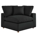 Commix Down Filled Overstuffed 5-Piece Armless Sectional Sofa - Black - MOD12202
