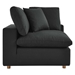 Commix Down Filled Overstuffed 5 Piece 5-Piece Sectional Sofa - Black - MOD12203