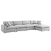 Commix Down Filled Overstuffed 5 Piece Sectional Sofa Set - Light Gray - MOD12209