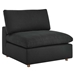 Commix Down Filled Overstuffed 4 Piece Sectional Sofa Set - Black - Style B - MOD12210