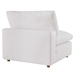 Commix Down Filled Overstuffed 4 Piece Sectional Sofa Set - Pure White - Style A - MOD12213