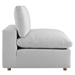 Commix Down Filled Overstuffed 4 Piece Sectional Sofa Set - Light Gray - Style B - MOD12215