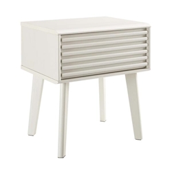 Render End Table - White 