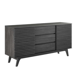 Render 63" Sideboard Buffet Table or TV Stand - Charcoal 