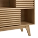 Render Three-Tier Display Storage Cabinet Stand - Oak - MOD12226