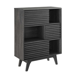 Render Three-Tier Display Storage Cabinet Stand - Charcoal 